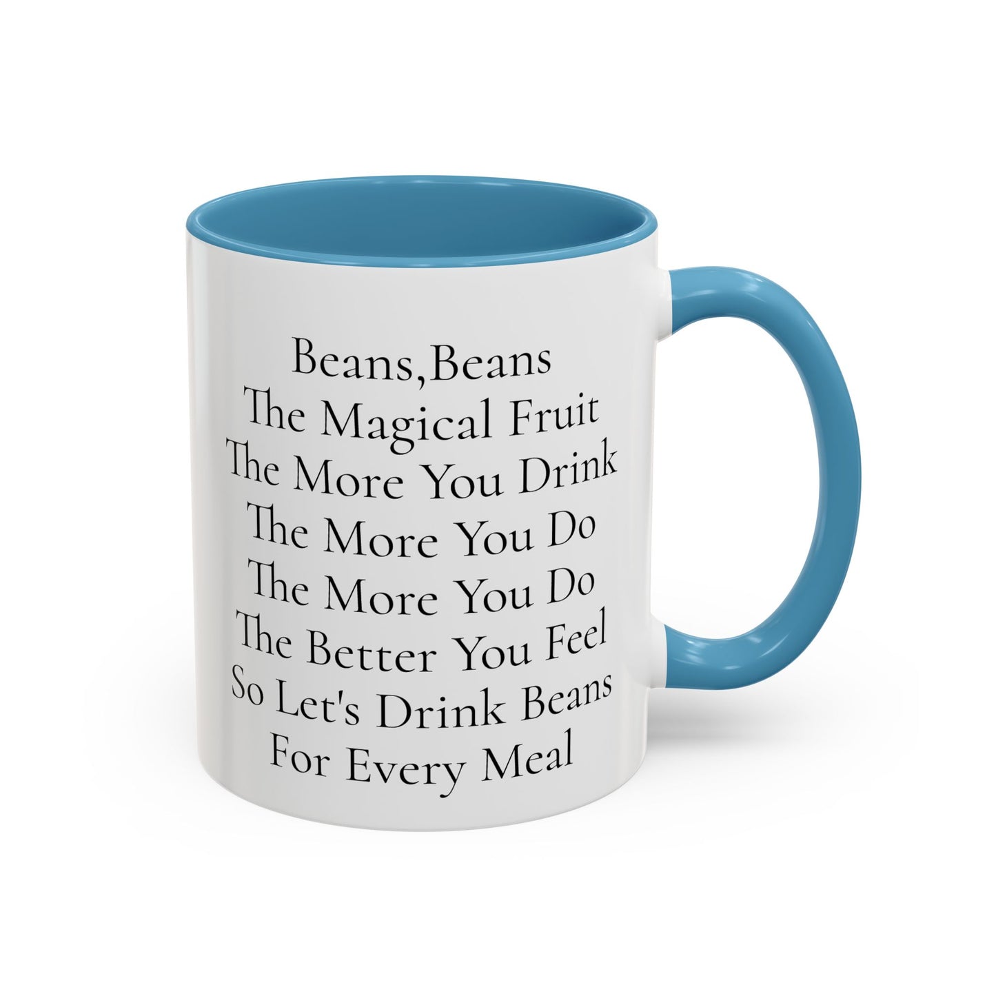 Beans Poem Coffee Mug, Funny Coffee Cup, Gift for Coffee Lovers, Cute Drinkware, Tea Mug for Friends