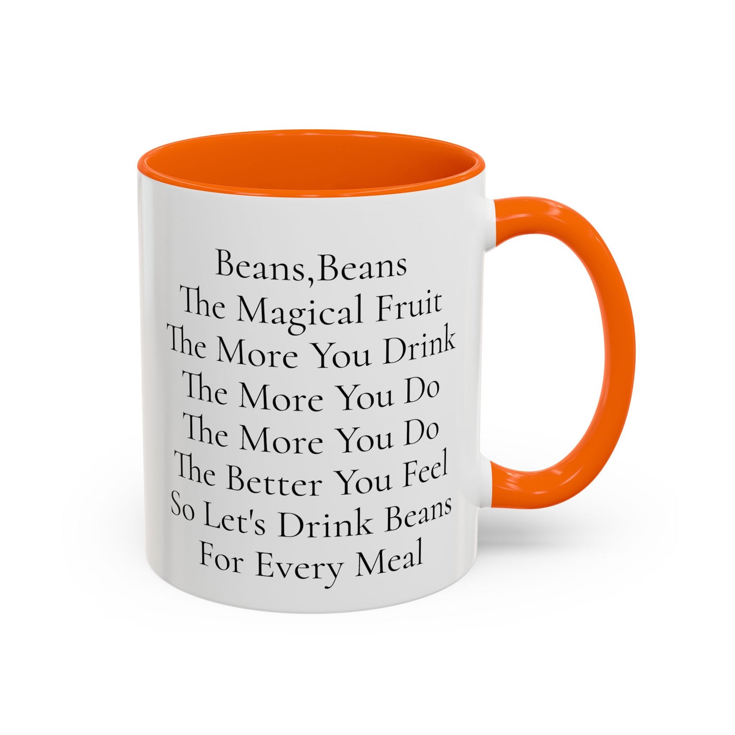 Beans Poem Coffee Mug, Funny Coffee Cup, Gift for Coffee Lovers, Cute Drinkware, Tea Mug for Friends