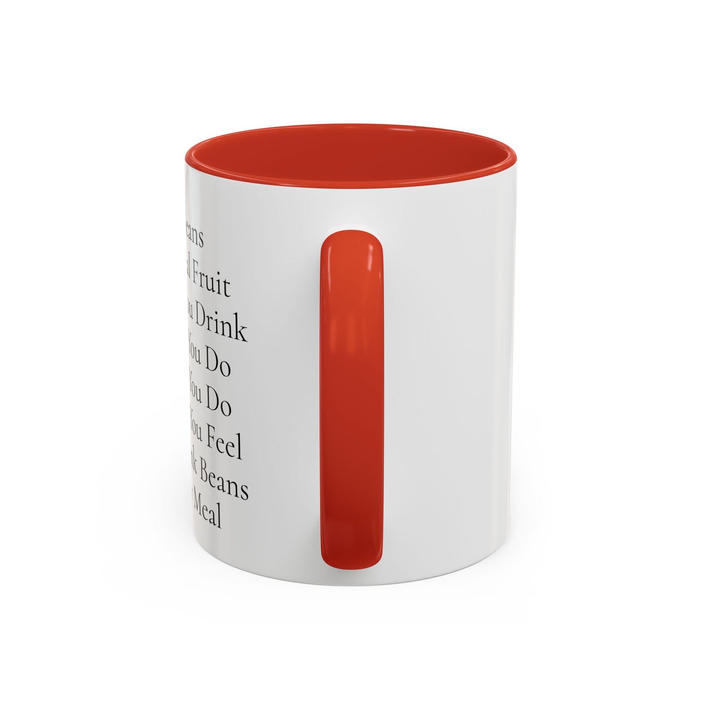 Beans Poem Coffee Mug, Funny Coffee Cup, Gift for Coffee Lovers, Cute Drinkware, Tea Mug for Friends