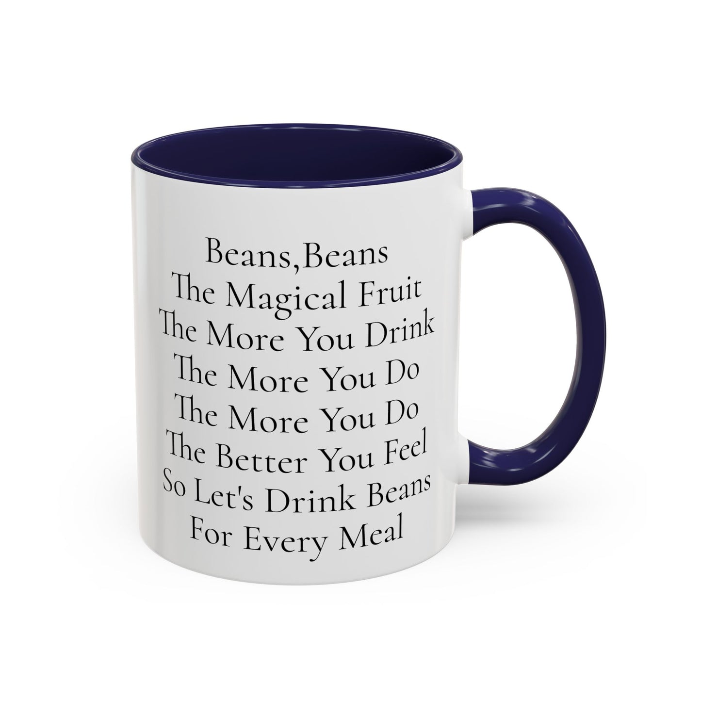 Beans Poem Coffee Mug, Funny Coffee Cup, Gift for Coffee Lovers, Cute Drinkware, Tea Mug for Friends