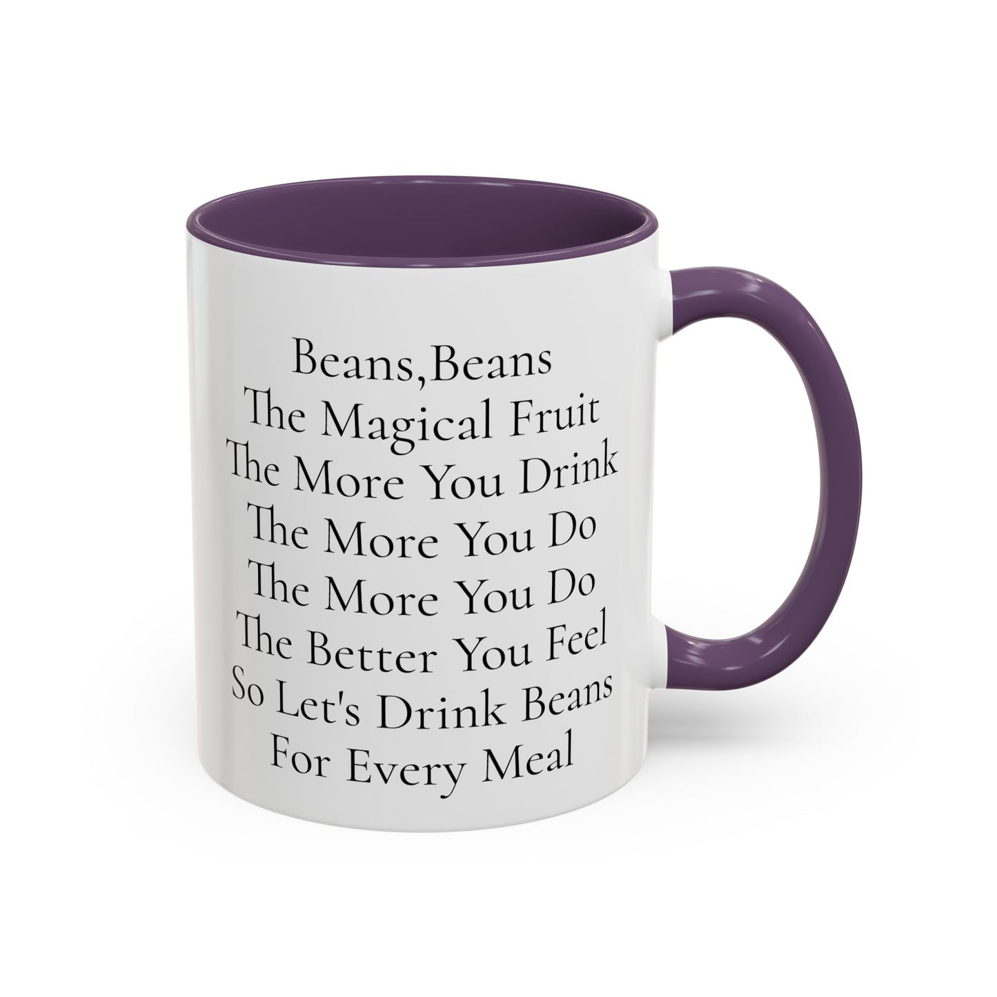 Beans Poem Coffee Mug, Funny Coffee Cup, Gift for Coffee Lovers, Cute Drinkware, Tea Mug for Friends