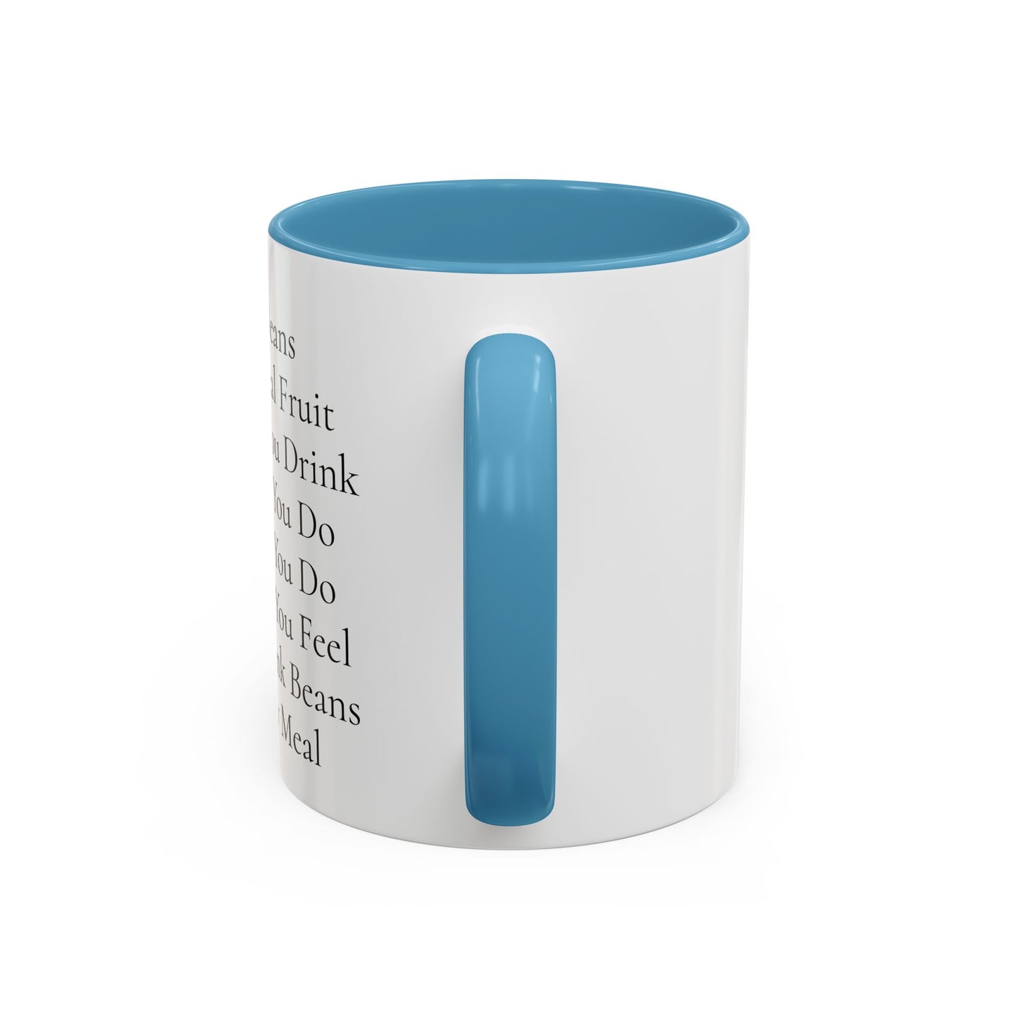 Beans Poem Coffee Mug, Funny Coffee Cup, Gift for Coffee Lovers, Cute Drinkware, Tea Mug for Friends