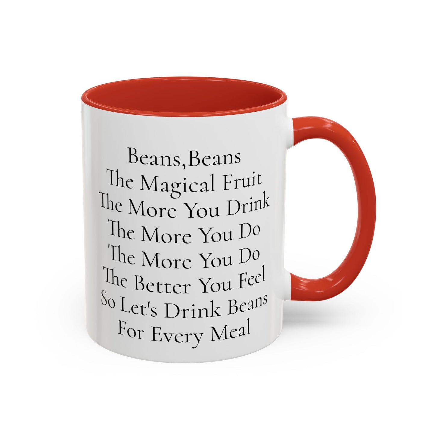Beans Poem Coffee Mug, Funny Coffee Cup, Gift for Coffee Lovers, Cute Drinkware, Tea Mug for Friends
