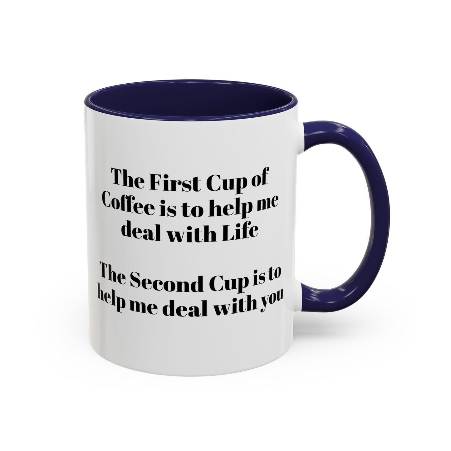 Coffee Mug - Funny Quote Monochrome Design