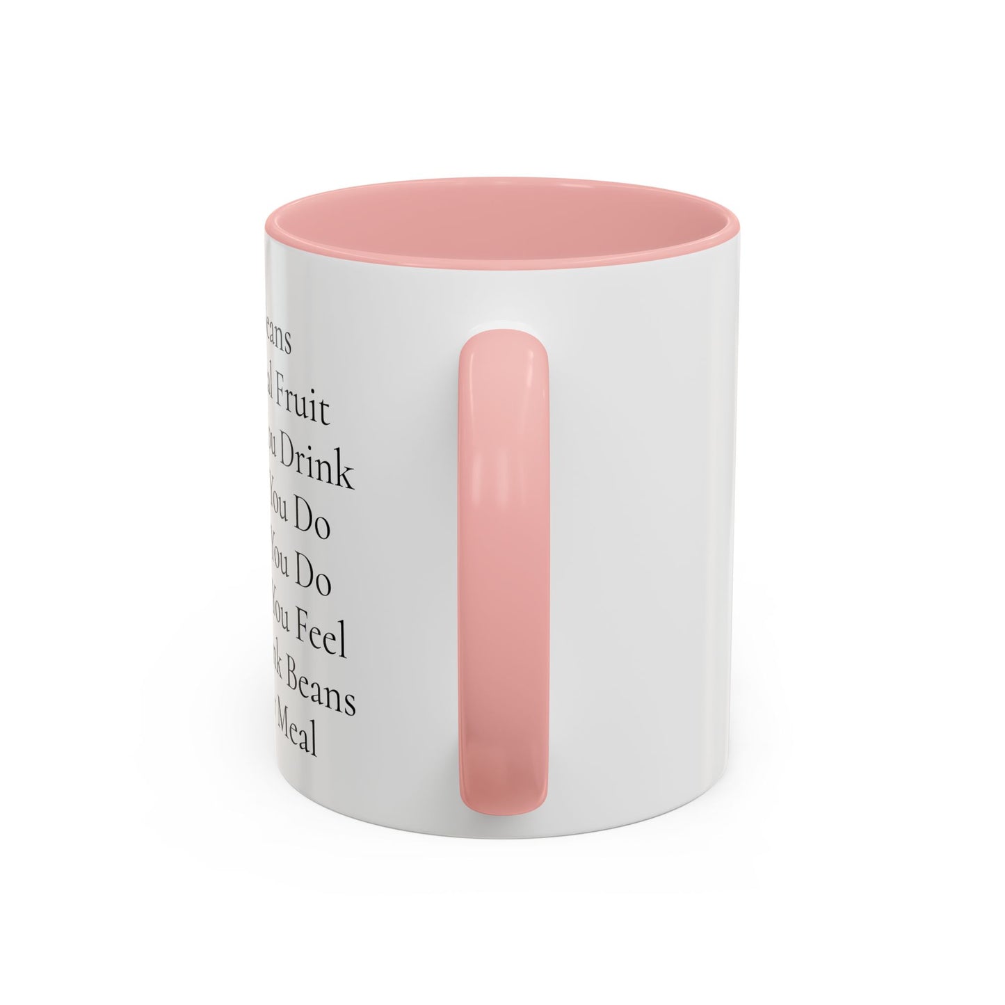 Beans Poem Coffee Mug, Funny Coffee Cup, Gift for Coffee Lovers, Cute Drinkware, Tea Mug for Friends