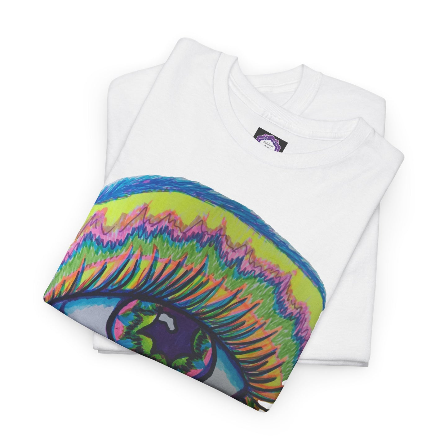 Psychedelic Eye Tee, Vibrant Unisex T-Shirt, Festival Wear, Boho Style Shirt, Unique Graphic Tee, Gift for Art Lovers