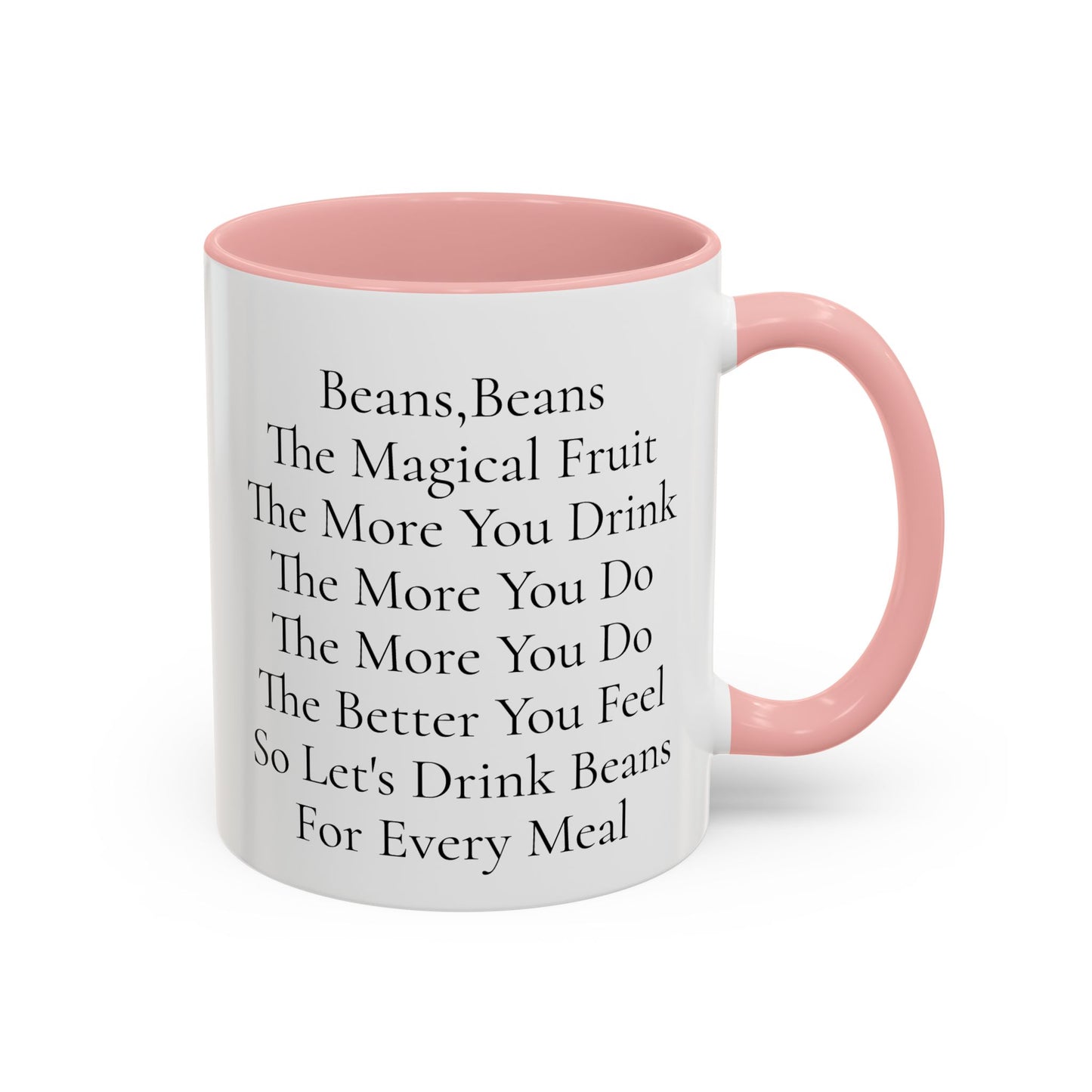 Beans Poem Coffee Mug, Funny Coffee Cup, Gift for Coffee Lovers, Cute Drinkware, Tea Mug for Friends