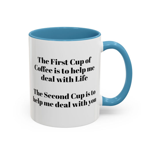 Coffee Mug - Funny Quote Monochrome Design