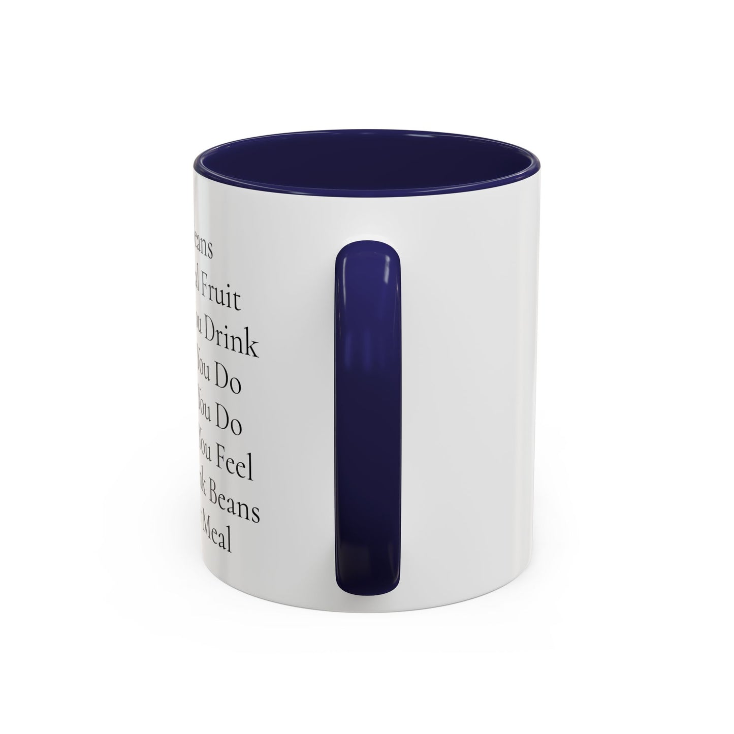 Beans Poem Coffee Mug, Funny Coffee Cup, Gift for Coffee Lovers, Cute Drinkware, Tea Mug for Friends