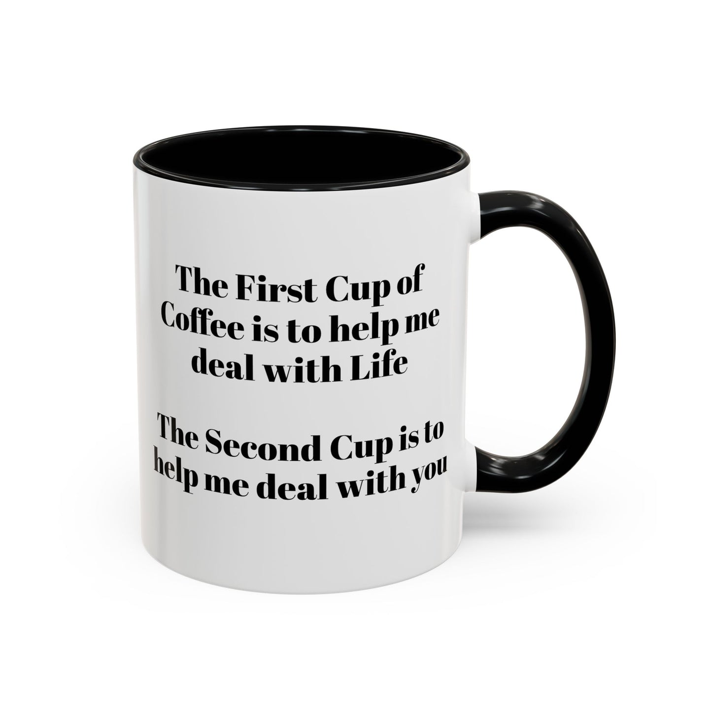 Coffee Mug - Funny Quote Monochrome Design