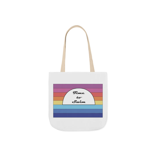 Stylish Floral Canvas Tote Bag with 5-Color Straps, Eco-Friendly Grocery Bag, Summer Beach Tote, Gift for Mom, Reusable Shopping Bag
